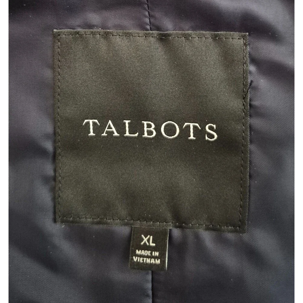 Talbots Women's Puffer Vest Size XL Blue Lightweight Quilted Sailboat Nautical